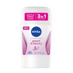 دئودورانت و ضدتعریق | NIVEA-Antiperspirant-Stick-for-Women-Pearl-Beauty-50ml.jpg | آرالیا شاپ - آرایشی بهداشتی