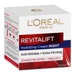 آبرسان و مرطوب کننده | کرم-لورال-رویتالیفت-آبرسان-و-ضدچروک-شب-LOreal-Revitalift-Hydrating-Night-Cream-Anti-Wrinkle-and-E