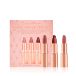 رژ لب و لیپ گلاس | CHARLOTTE_TILBURY-S_ICONIC_MINI_LIP_TRIO_KIT_PACKAGING | آرالیا شاپ - آرایشی بهداشتی
